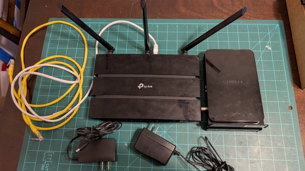 TP-Link WiFi Router And Netgear Modem