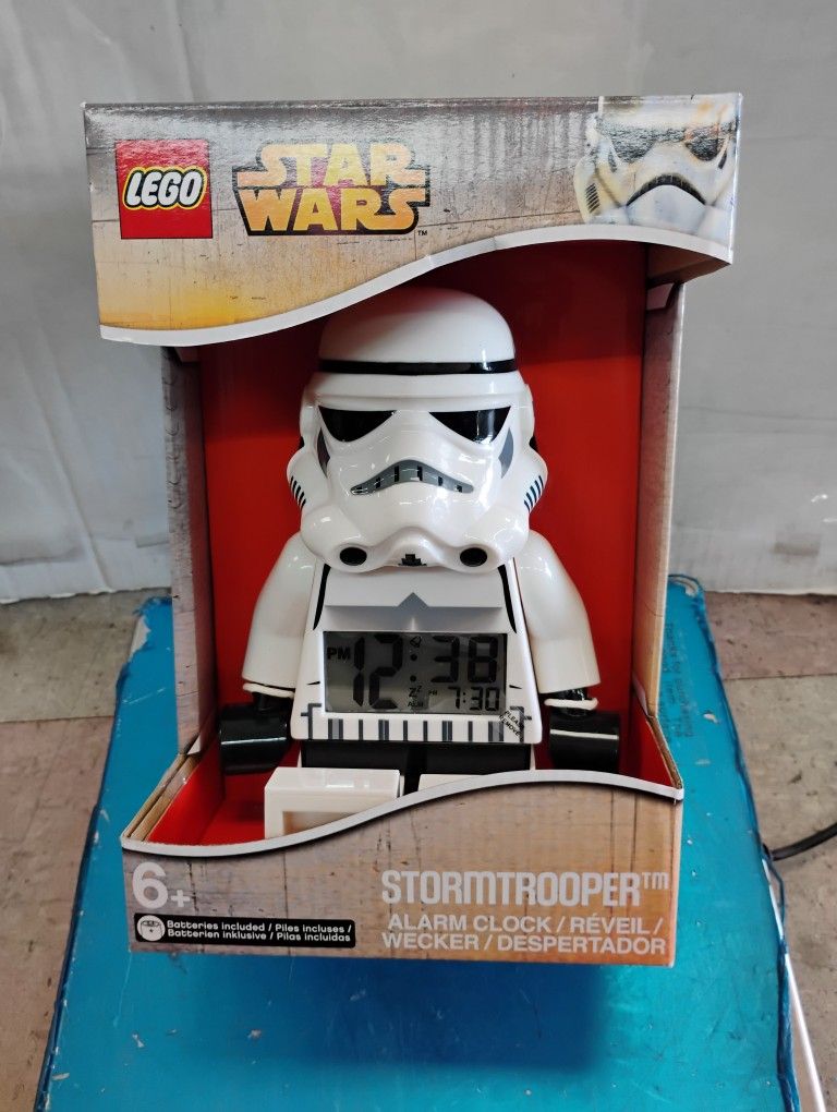 Lego Star wars stormtrooper minifigure alarm clock (contact info removed)