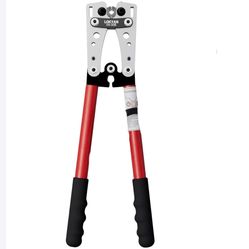 Battery Cable Lug Crimping Tool Kit for AWG 10-1/0, Electrical Lug Crimper