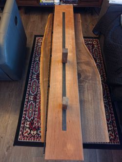 ​Custom 60" Solid Cherry Floating Bookshelf with Adjustable Magnetic Bookends (Heavy Duty)