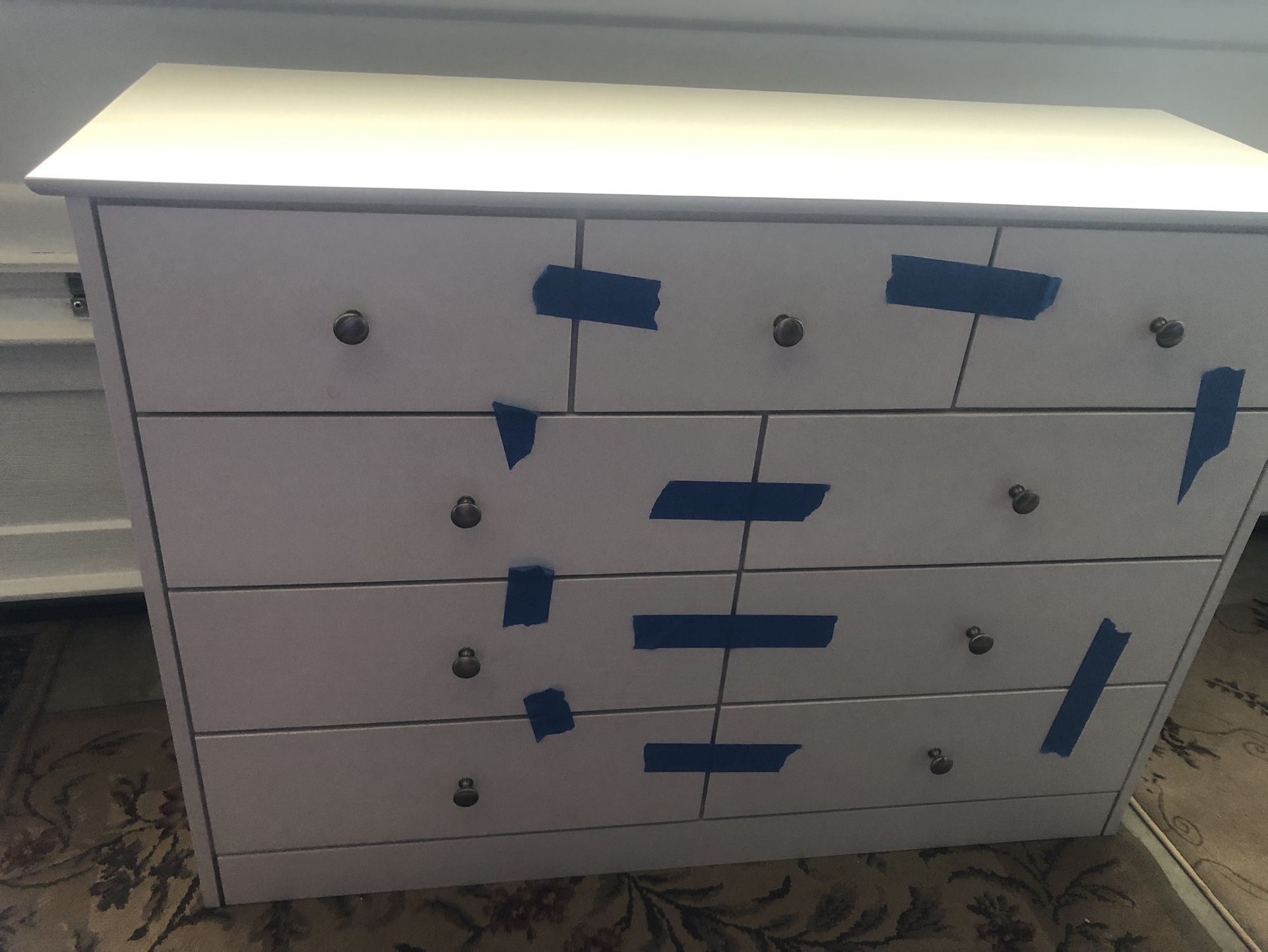 Modern White 9-Drawer Dresser – Gently Used, Great Condition!