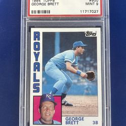 1984 Topps George Brett Baseball Card Graded PSA 9