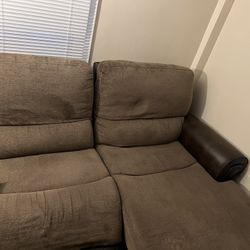 FREE - Electric Recliner Two Piece Attachable Couch
