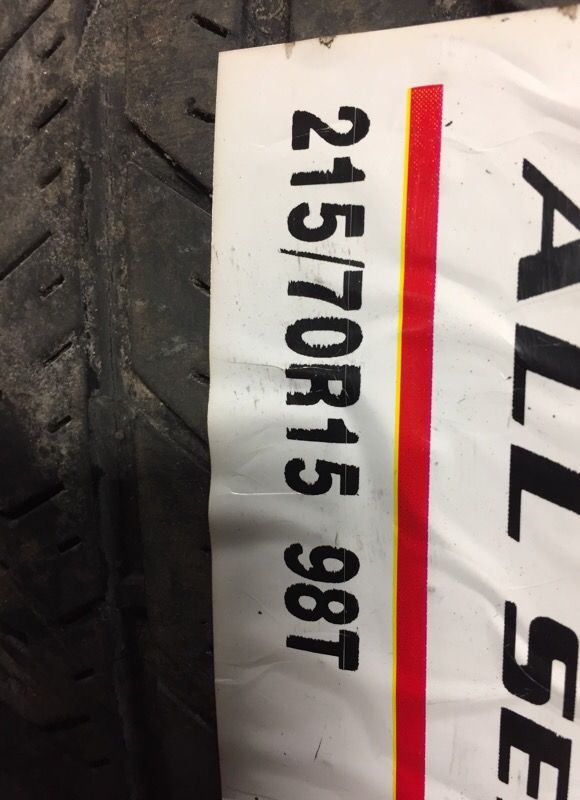 Goodyear. Integrity 215 – 70–15 set of four