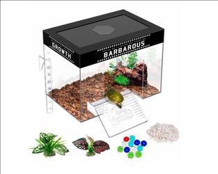 Barbarous Growth Acrylic Turtle Habitat Tank Kit