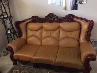 Couch genuine leather 3 pc