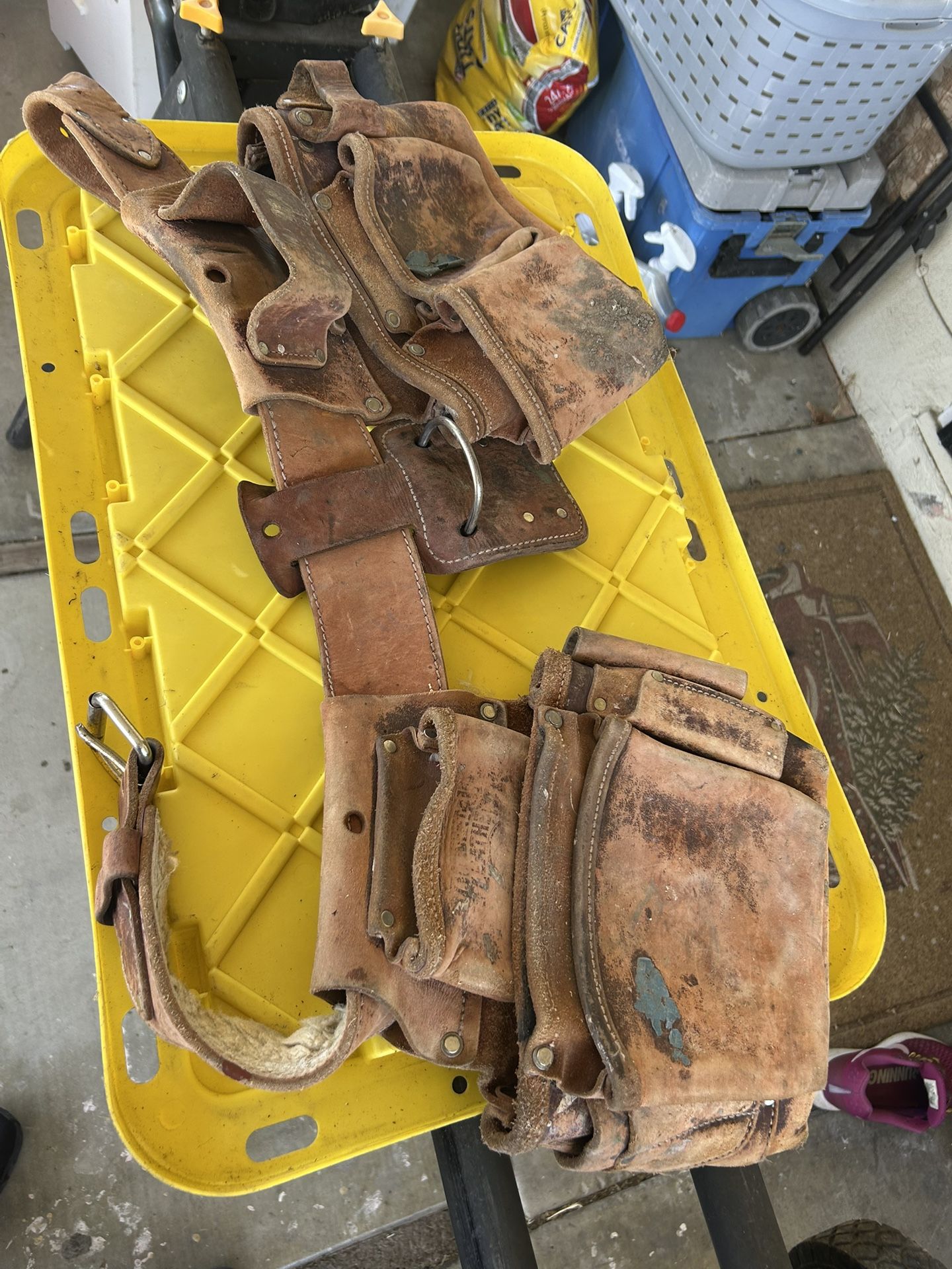 Leather Tool Bags Set