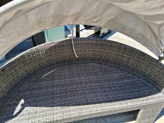 Outdoor wicker furniture