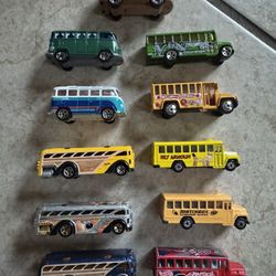 Matchbox Hot Wheels Lot of 11 Buses