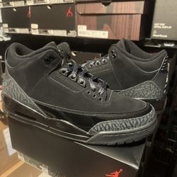Air Jordan 3 Retro OG 2025 Black Cat Triple Black NEW w/receipt