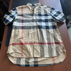 Burberry Burberry Men's Somerton Shirt Archive Check Beige Size XXL