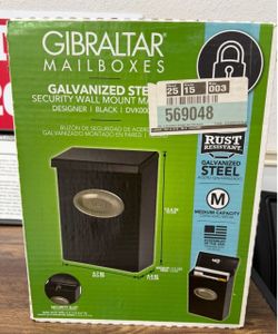 Gibraltar Mailboxes Galvanized Steel Security Wall Mount Mailbox