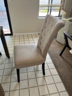 Dining table and chairs