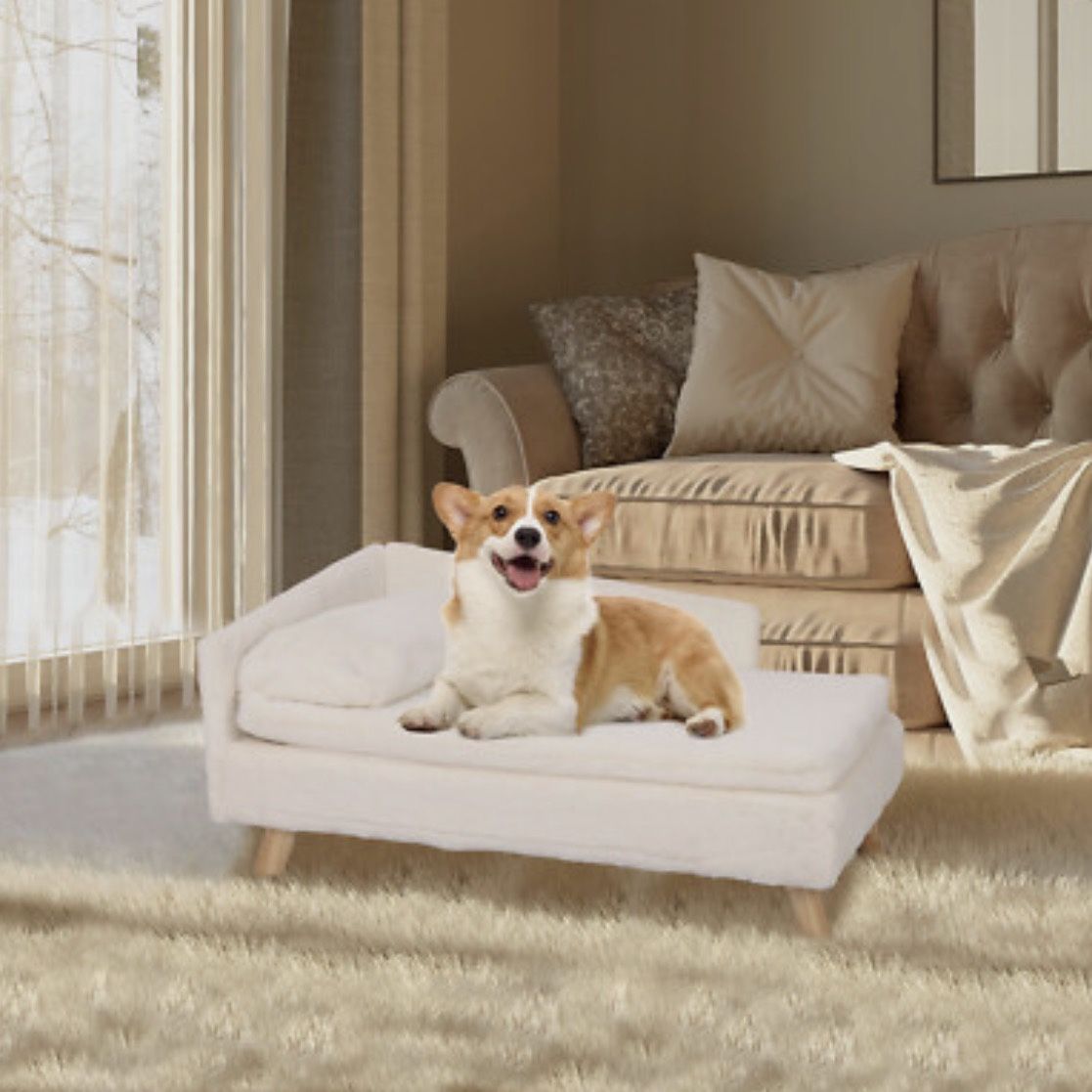 Pet Sofa Soft Dog Bed Couch Sponge Cushion Puppy Kitten Warm Recliner Waterproof