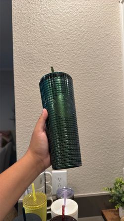 green shiny venti starbucks cup