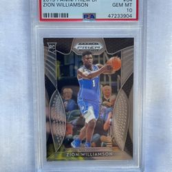 Zion Williamson RC #64 - 2019 Panini Prizm Draft Picks - PSA 10 GEM MT