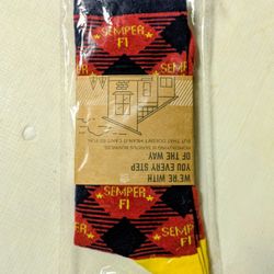 UNITED STATES  MARINE. CORPS  MEN'S  SEMPER  FI  SOCKS 