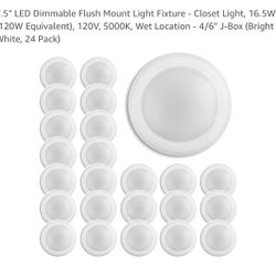 Lunabode LED Dimmable Flush Mount Light