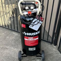 Husky 20 Gal. 200 PSI Oil Free Portable Vertical Electric Air Compressor