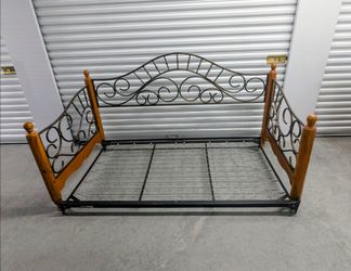 Solid Wood and Iron Daybed