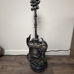 Industrial handcrafted metal guitar