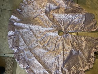 Purple Lilac Christmas Tree Skirt Decor Arbol Navidad Navideño