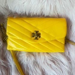 Yellow Tory Burch Crossbody Bag