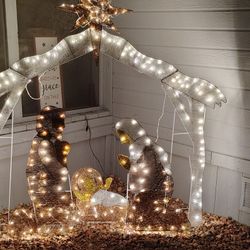 Native Mary Joseph And Baby Jesus 