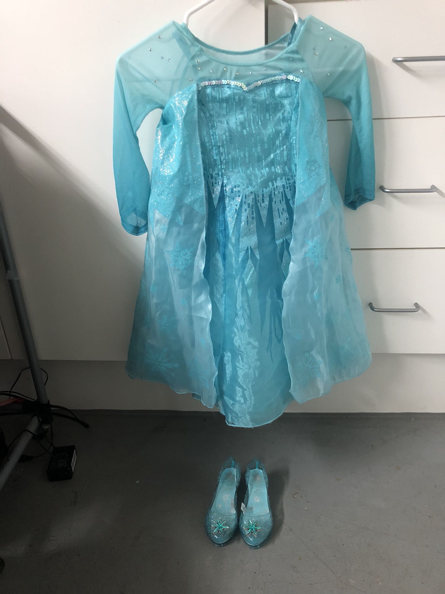 Disney Elsa Frozen Dress with Light up Shoes, Tinkerbell with light up wings & Bat girl Costume