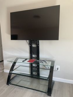 TCL - 55" 4K UHD HDR LED TV with Stand