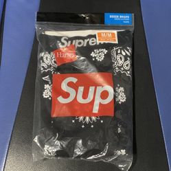Supreme Hanes Bandana Boxer Briefs (2 Pack) Black Size Medium