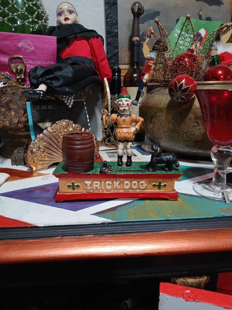 Antique Trick Dog Money Box