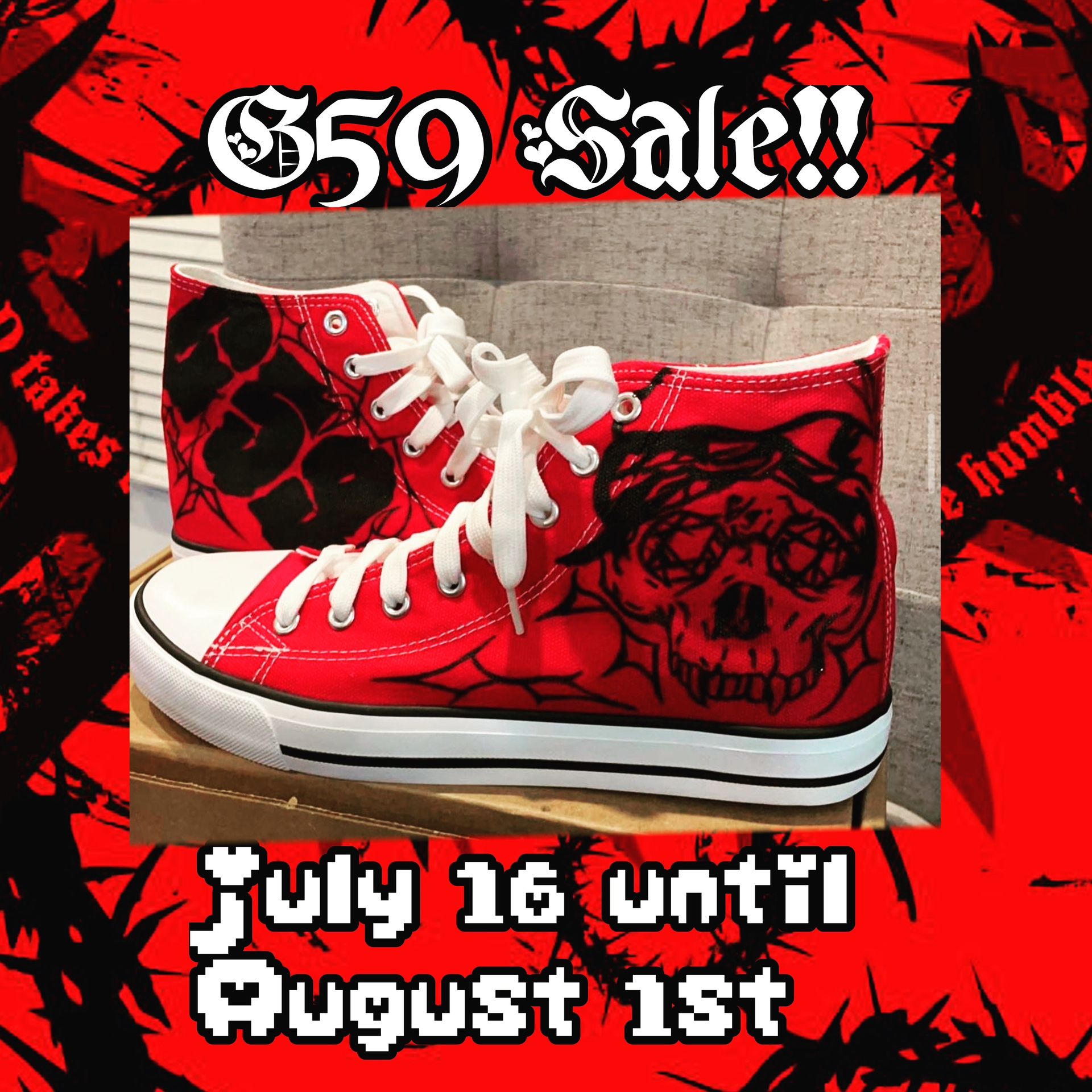 Custom G59 $uicideboy$ Shoes