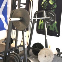 Powerhouse Squat Rack + Barbell For Home Workout Gym