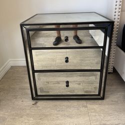 Restoration Hardware Mirrored Nightstand (pair), Must Pickup Today!