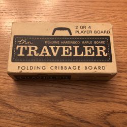 Vintage Traveling cribbage board