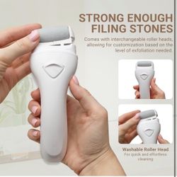 Electric Callus Remover for Foot, Electric Foot Scrubber Dead Skin Remover for Foot Care with 3 Rollers, Waterproof 60mAh Rechargeable Foot Callus Rem
