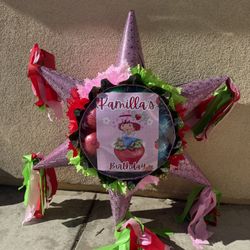Strawberry Shortcake Star Pinata With Balls