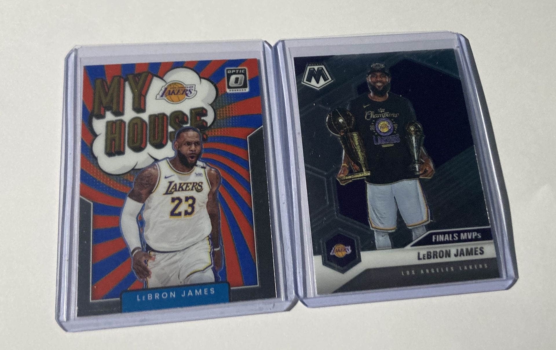 Lot Of 2 Lebron James Basketball Cards La Lakers