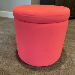 Hot Pink Storage Ottoman - So Fun! 