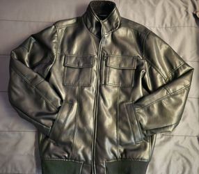 Black Leather jacket Men
