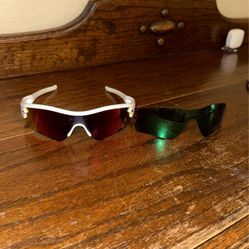 Oakley Radar Red and Green Lenses