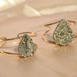 Pyrite Cuff Bracelet 
