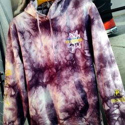 Dragon Ball Super Beerus Tie Dye Hoodie - Primitive Men’s Large

