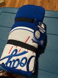 MLB LA Dodgers sweatshirt throw blanket 54"x84"