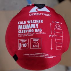Ozark Trail Cold Weather Mummy Sleeping Bag