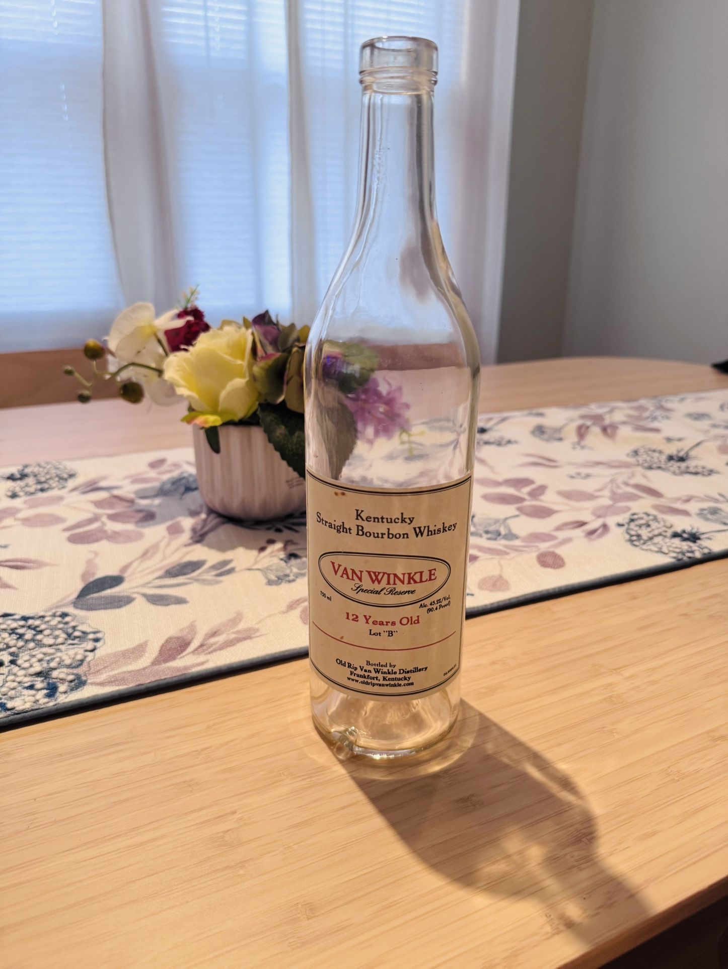 Empty Bottle Of 12y Pappy