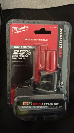 Milwaukee M12 RedLithium High Output XC5.0 Battery