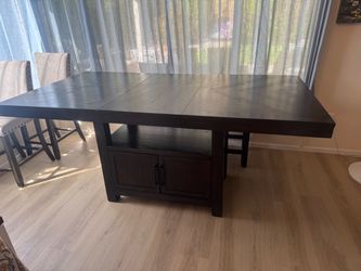 Dining Room Table w/ Storage Bench & Chairs
