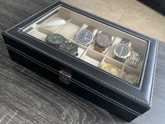 Watch Case with 8 Watches